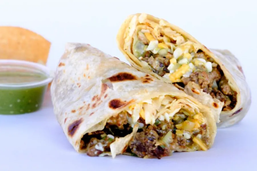 Pico Pica Rico | All Meat Burrito - Choice of Meat - (Carne Asada, Chicken, Al Pastor, Carnitas, Cabeza, Chorizo) Guacamole, Onions, Cilantro & Cheese | Sherman Oaks 