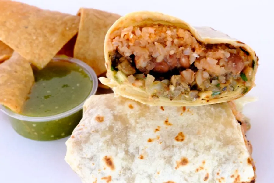 Pico Pica Rico | Regular Burrito - Choice of Meat, Rice, Beans, Onions, Cilantro, Salsa, Guacamole | Sherman Oaks